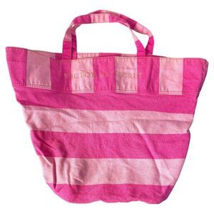 Victoria's Secret 2010 era shoulder canvas‎ beach style bag 22" tall x 12" wide.